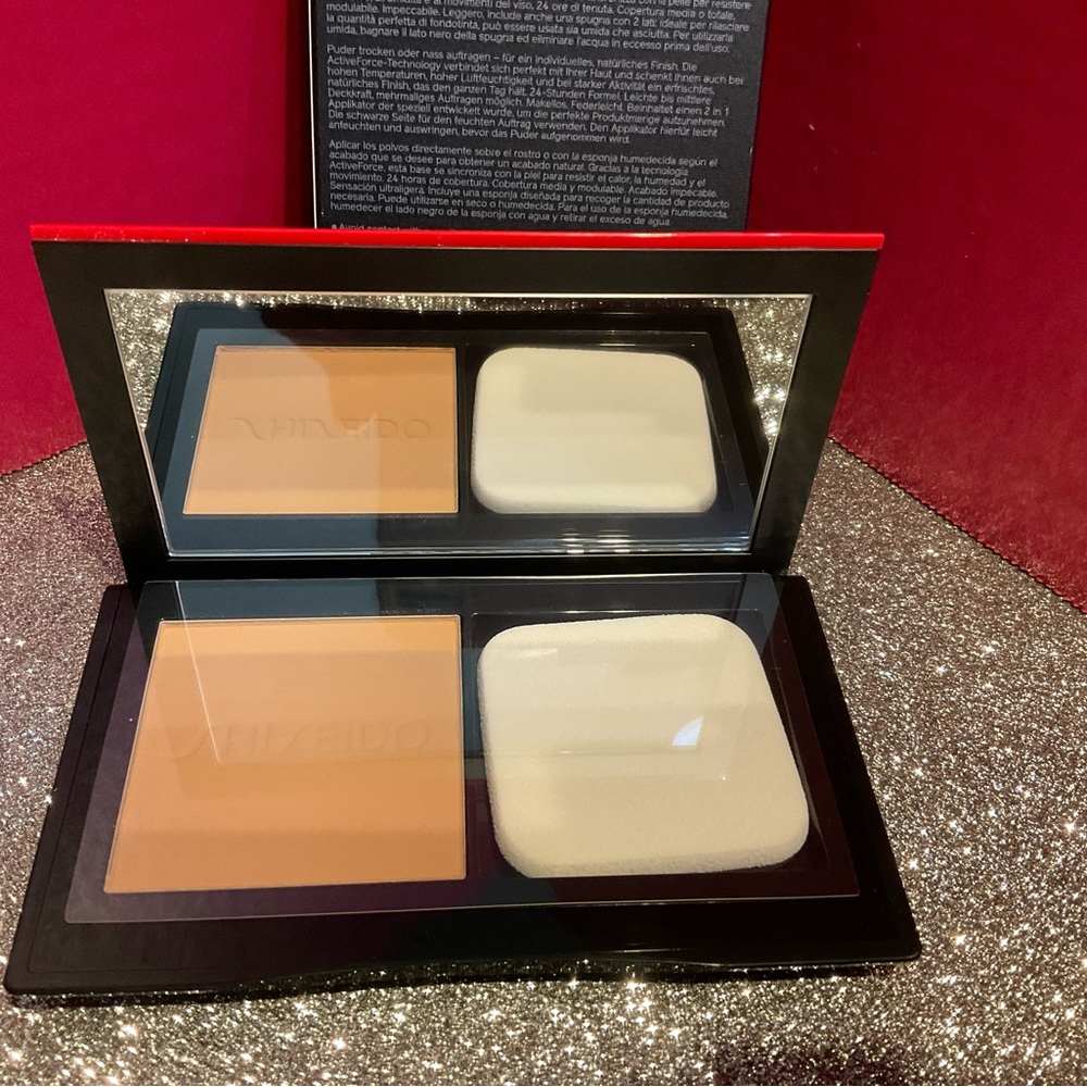 SHISEIDO Synchro powder foundation- OAK #340 - Picture 2 of 11